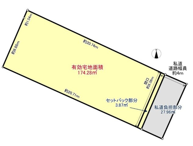 武蔵野市吉祥寺北町1丁目 中央線 吉祥寺駅 売地の土地図
