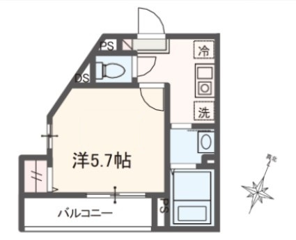 メルディア松戸の間取り