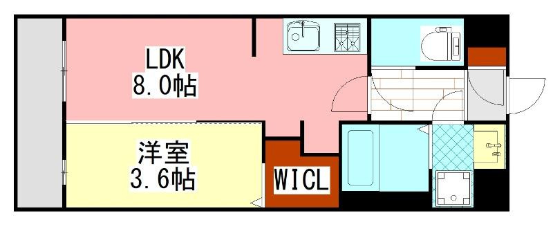 アヴェニール横田の間取り