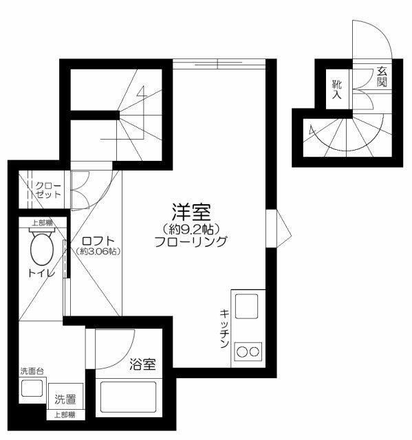 江東区東陽１丁目のアパートの間取り