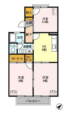 【間取り】 | パークハイムB