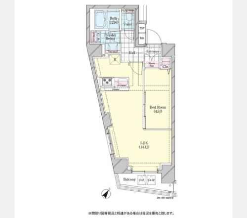 【間取り】 | シェル品川戸越 | 間取