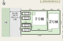 【名古屋市中川区戸田西1丁目1709新築戸建2号棟】仲介手数料無料！戸田小学校・供米田中学校の画像