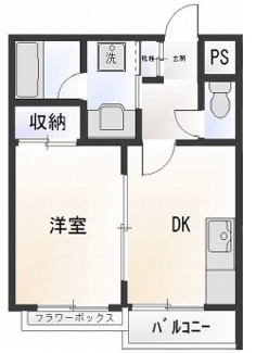 【間取り】 | サンヒルズ向原 | 間取りです。