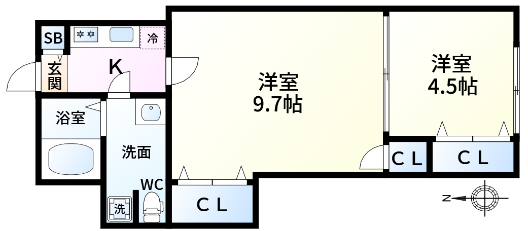 ウラノス小松川の間取り