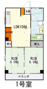 宮崎県都城市宮丸町　店舗付きマンションの間取り