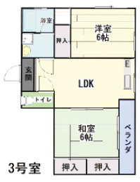 宮崎県都城市宮丸町　店舗付きマンションの間取り
