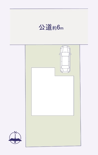 中古一戸建て　入間市新久の区画図|カースペース1台分(車種によります)