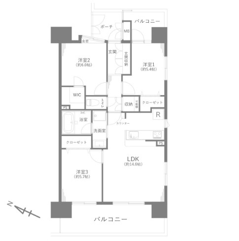 フェイム小岩レジデンスタワー　4階　角　部屋　リ　フォーム済