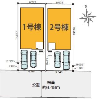 【区画図】 | 名古屋市守山区深沢1丁目1415【仲介手数料無料】新築一戸建て　1号棟