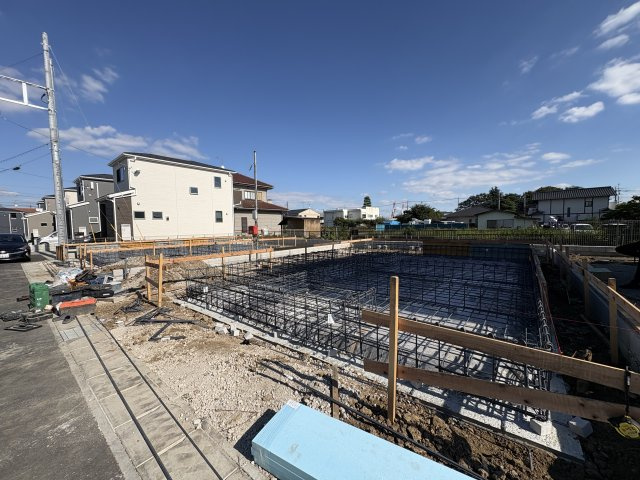 野田市中里第6　新築戸建　7号棟の前面道路含む現地写真
