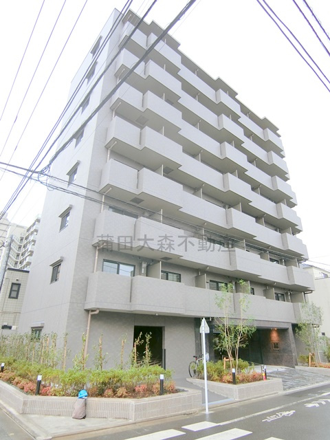 ルーブル本羽田の外観|2026年10月築　RC鉄筋コンクリート造地上8階建て1K～2DK総戸数40戸
東京都大田区本羽田2丁目　京急空港線糀谷駅最寄り徒歩13分