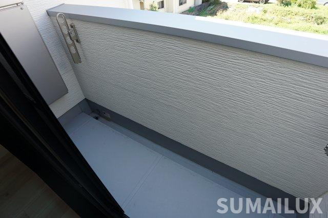 熊本市北区龍田弓削１丁目のアパートのバルコニー