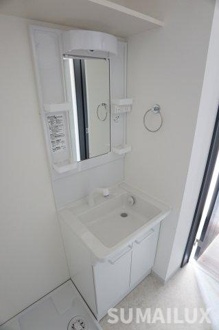 熊本市北区龍田弓削１丁目のアパートの独立洗面台
