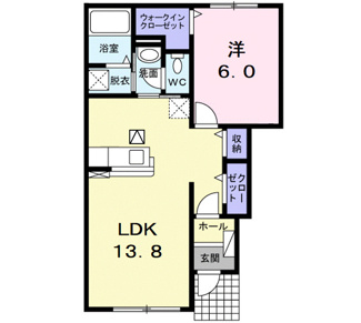【間取り】 | サン　ウィローＡ