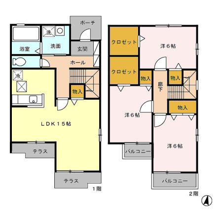 【間取り】 | グリーンヴィレッジE