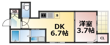 【間取り】 | ブランデール深江橋　仲介手数料無料