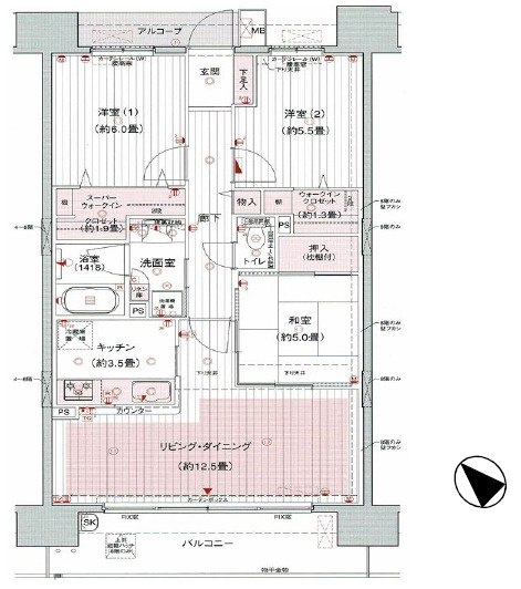 フェスタタウンブライトコートの間取り