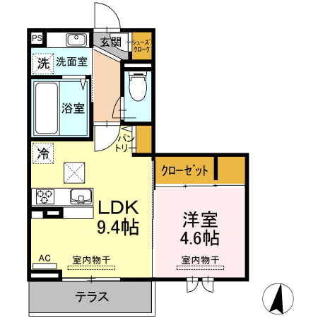 【間取り】 | BLESS昭島A