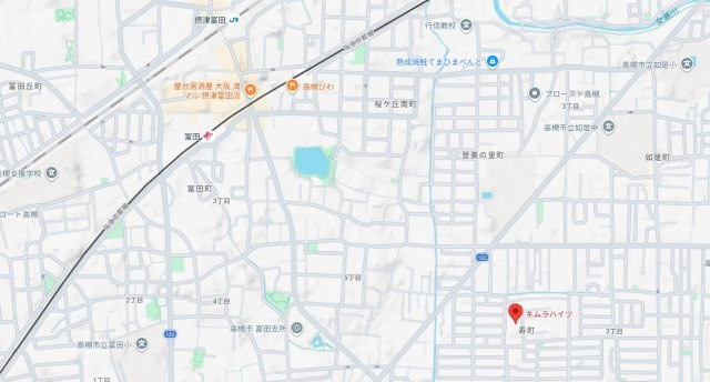 キムラハイツⅡの地図