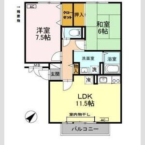 【間取り】 | Thick Forest B棟 | お部屋の間取りです