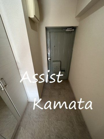 上池台マンションの玄関