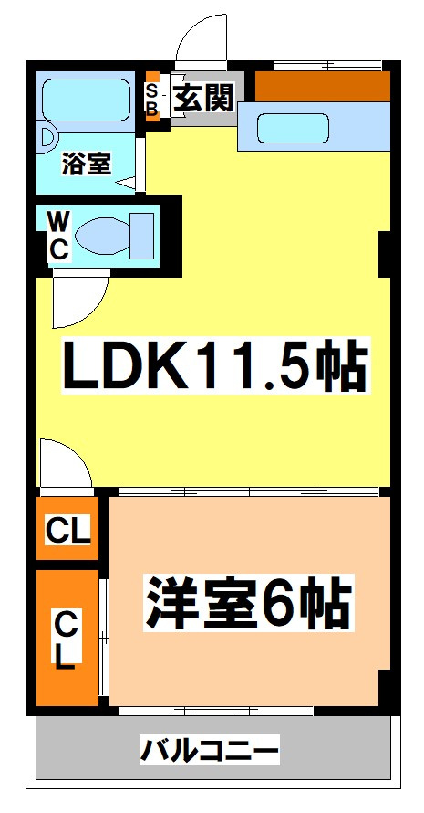 小金井市貫井南町３丁目の賃貸マンションの間取り