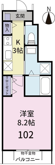 【間取り】 | イン ビッグ 松原Ⅱ