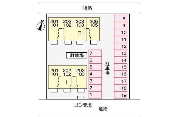 エスペランス　α　Ⅱの駐車場