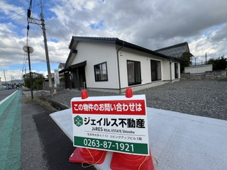 安曇野市豊科高家　中古戸建ての外観| 2026年9月下旬内装リフォーム完了。すぐに新生活を始められます。