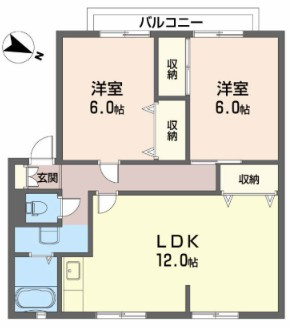 サンガーデンひあさ　Cの間取り