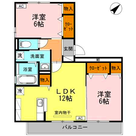 グランパルクの間取り