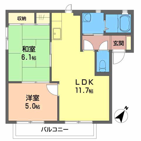 セトゥールインウエストの間取り