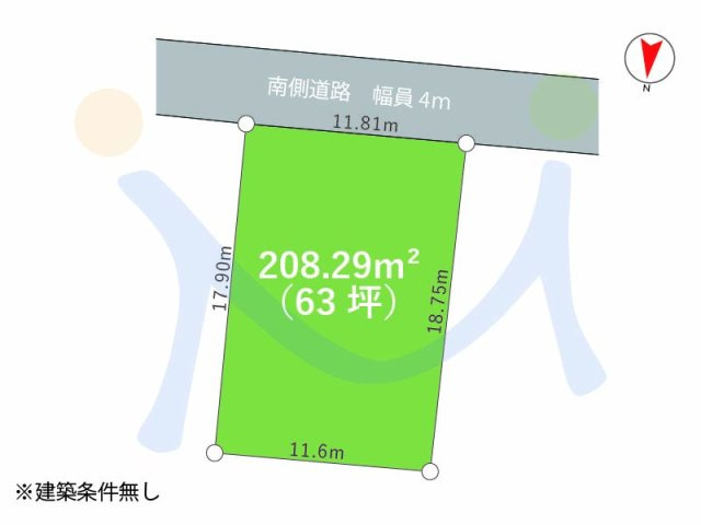 新潟市秋葉区柄目木の区画図