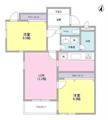 【間取り】 | ドルチェ上用賀