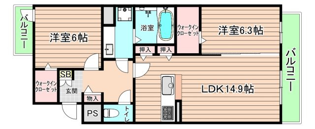 網島SOCIAの間取り