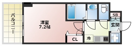 S-RESIDENCE新大阪Rishの間取り