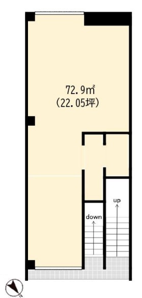 板橋区赤塚新町１丁目の店舗一部の間取り