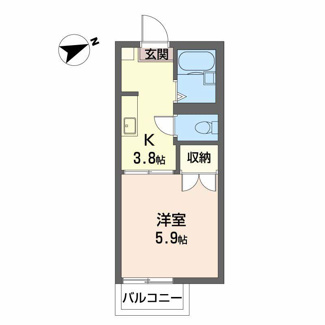 【間取り】 | スィングル城北