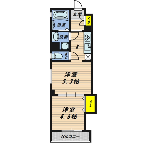 【間取り】 | CASA CALMA 茨田大宮