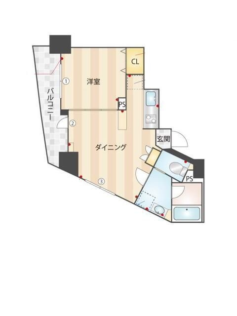 メゾン・カレンの間取り|間取りです。