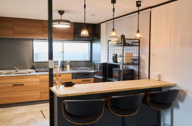 九十九里町不動堂　中古戸建のキッチン|内外装リフォーム済み令和7年 家具・ウッドデッキ付 駐車3台可 片貝サースポットまで車約10分