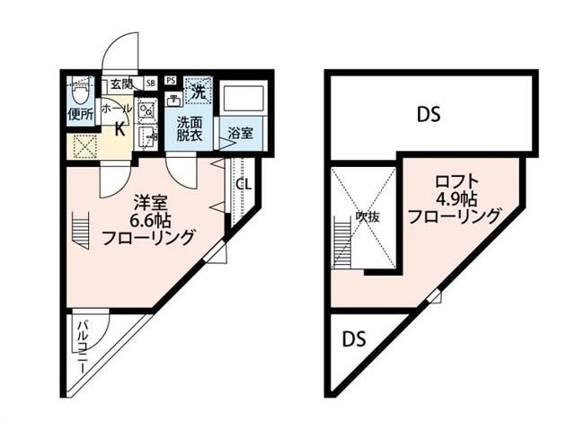 アミュレット武蔵小杉の間取り|間取りです。