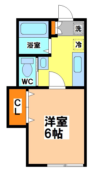 小金井市中町２丁目のアパートの間取り