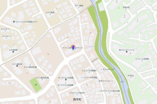 ワコーレ苦楽園レジデンスの地図
