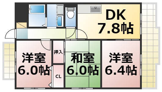 【間取り】 | フルラーレ　仲介手数料無料
