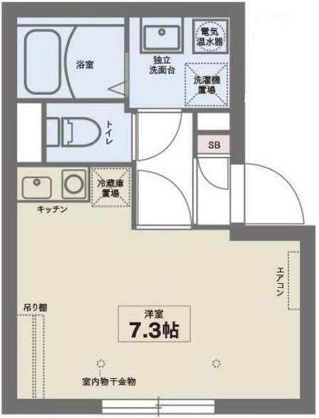 ＣＯＣＯＦＬＡＴ東中野の間取り|間取りです。