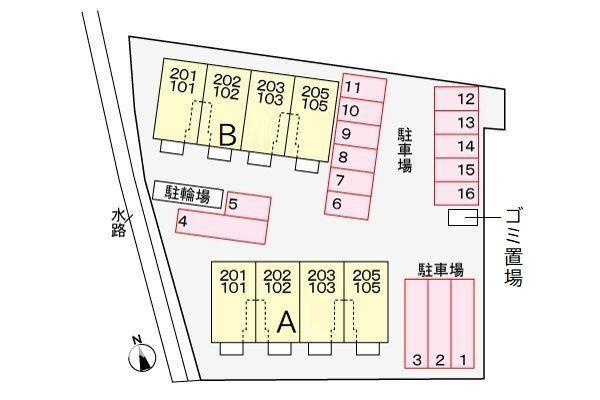 シーゲル　Ａの駐車場