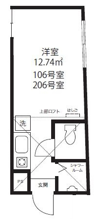 新宿区下落合４丁目のアパートの間取り|敷金礼金ゼロ☆初期安☆