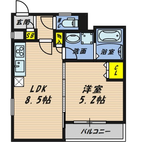 【間取り】 | CASA CALMA 茨田大宮